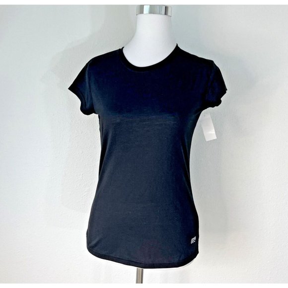 MARIKA Tek Womans Top S Black Dry Wik Performance Tee Shirt  NWT - Picture 1 of 14